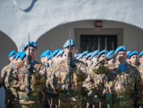 “Julia”/MLF in partenza per il Libano . Alla “Di Prampero” il saluto delle autorità cittadine e di tutti gli udinesi agli alpini pronti a lasciare il Friuli per la missione “Leonte XXIV”