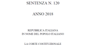 Sentenza 120 corte costituzionale