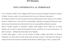 Co.Ce.R. Sezione Esercito: Nota informativa al personale