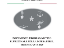 Documento Programmatico Pluriennale 2018-2020 al Parlamento