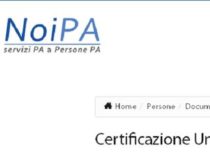 NoiPA: Certificazione unica 2019 dipendenti pubblici