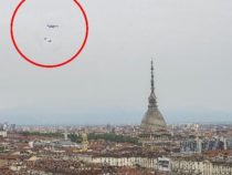 Torino: Due caccia F35 sorvolano su Mole e Gran Madre