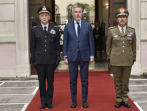 Il ministro Lorenzo Guerini a Palazzo Esercito