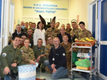 Taranto: Oncologia pediatrica “Nadia Toffa”, i militari regalano un po’ di felicità ai bambini malati