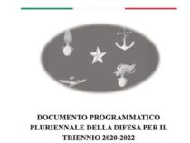 Il Documento Programmatico Pluriennale per la Difesa (DPP) triennio 2020-2022