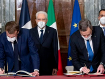 Roma: Firmato il “Trattato del Quirinale” tra il premier Draghi e il Presidente francese Macron